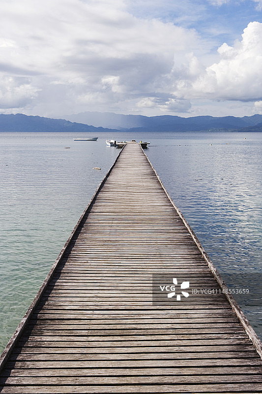 让-米歇尔·库斯托度假村码头图片素材