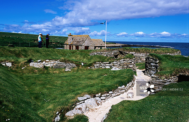 斯卡拉布雷新石器时代村庄图片素材