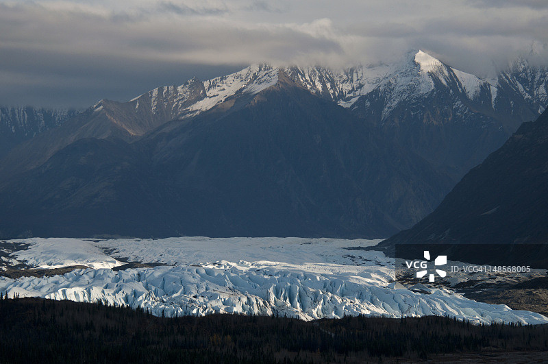 马塔努斯卡冰川图片素材