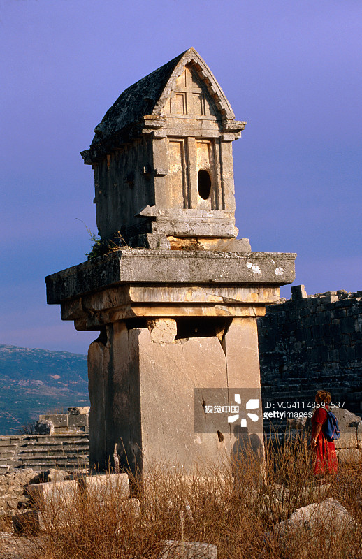 利西亚时期的柱墓图片素材