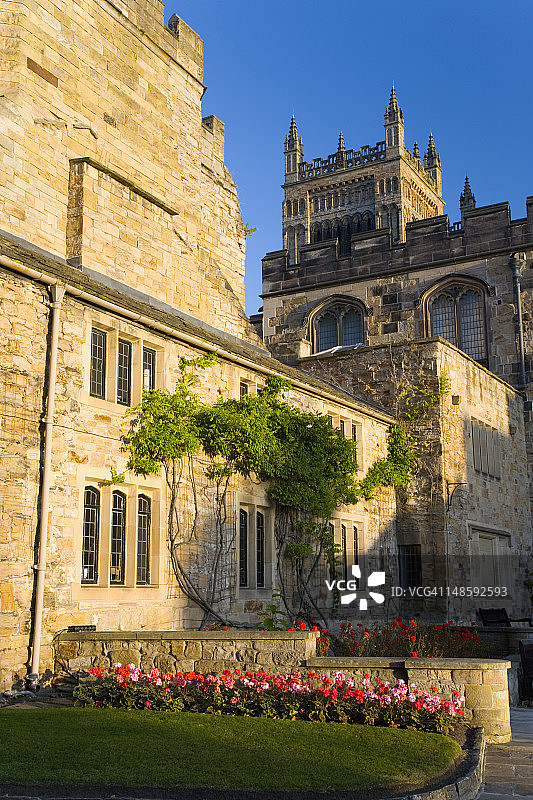 达勒姆座堂的隐修建筑图片素材