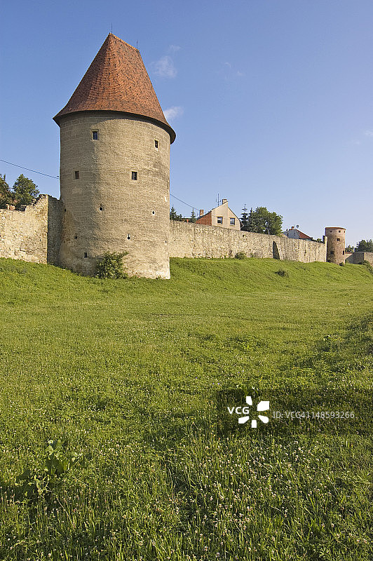 城墙与守卫塔图片素材