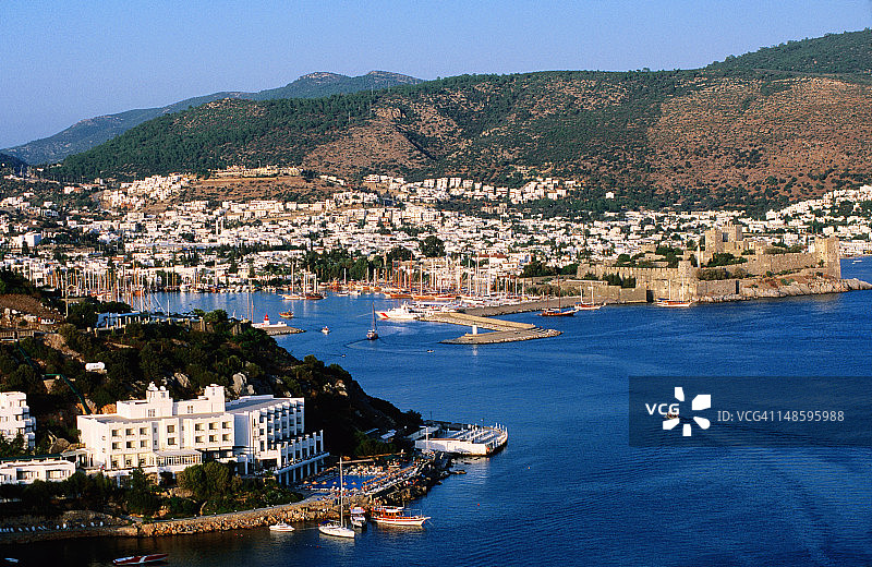 城镇和港口图片素材