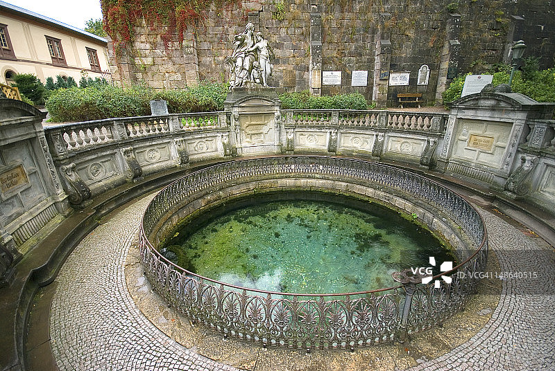 多瑙河的官方源头图片素材