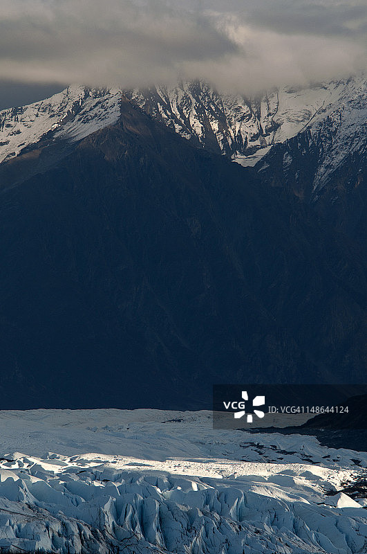 马塔努斯卡冰川图片素材