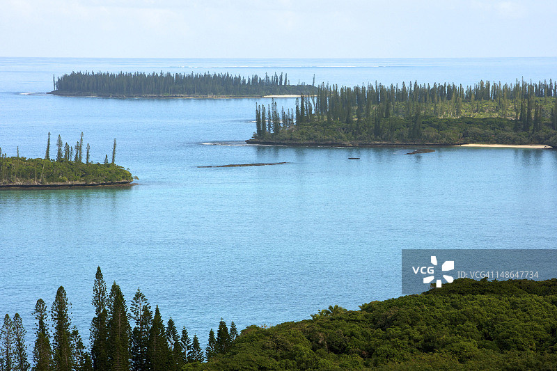 从恩加峰看到的海岸和岛屿图片素材