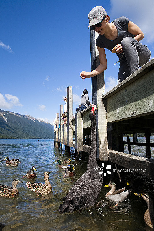 新西兰塔斯曼地区罗托伊蒂湖风光图片素材