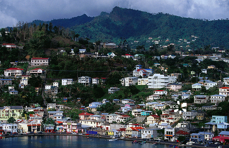 从乔治堡看圣乔治和卡伦纳基图片素材