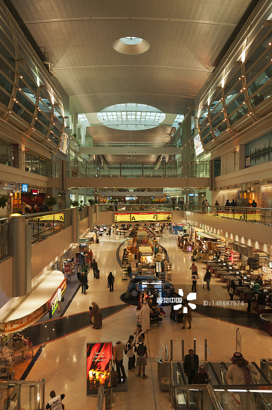 迪拜德伊勒购物中心内部图片素材