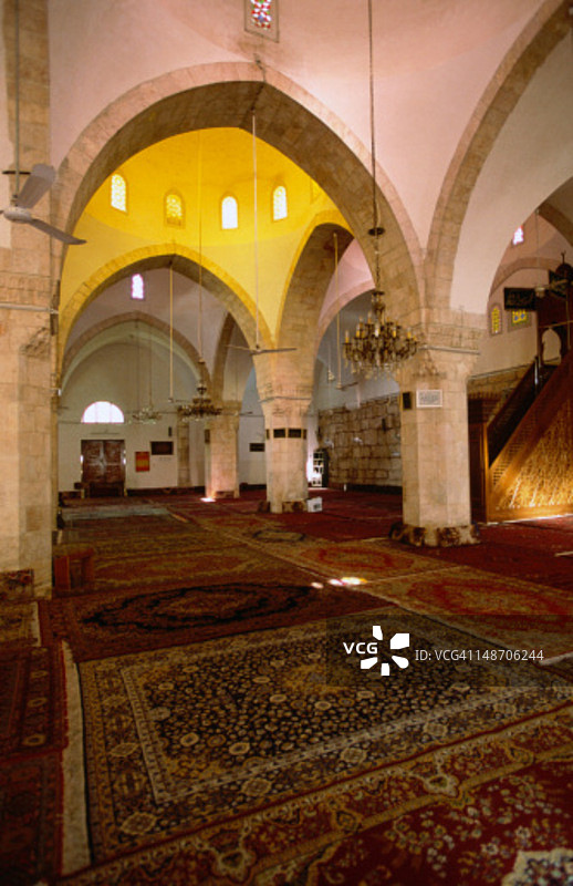 哈马大清真寺的祈祷大厅图片素材