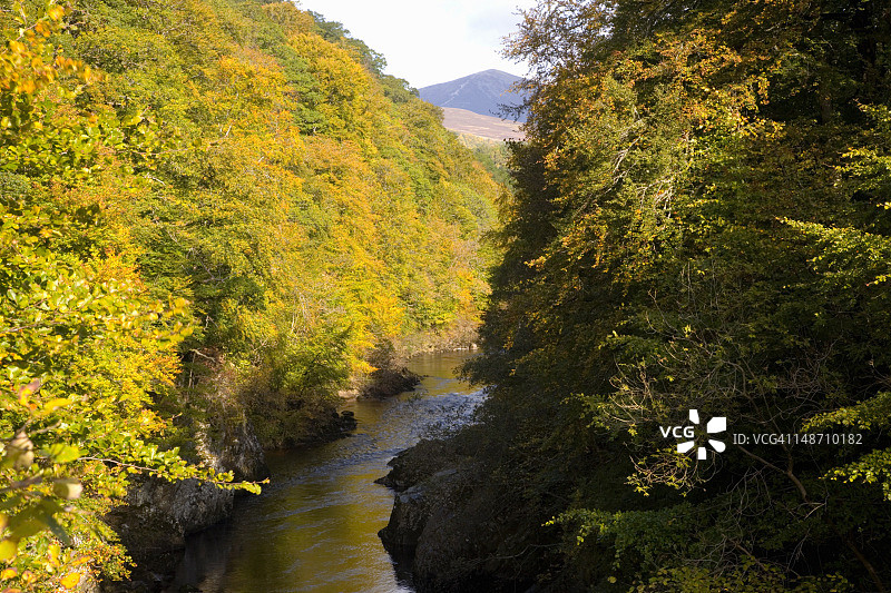 加里河穿过基利克兰基山口，靠近皮特洛赫里图片素材