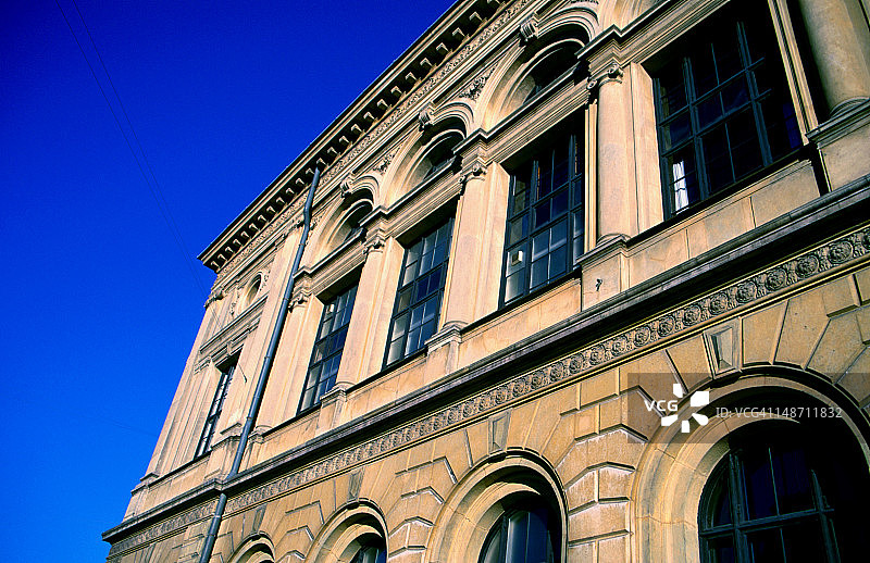 国王新广场上的丹麦皇家剧院外观图片素材