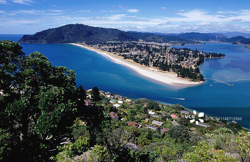 从泰鲁阿角拍摄的帕瓦努伊俯视图图片素材