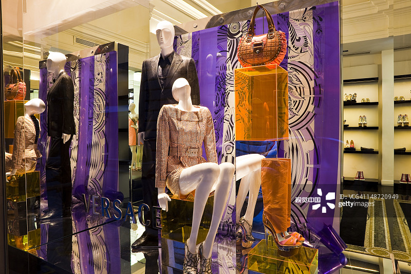 范思哲商店橱窗图片素材