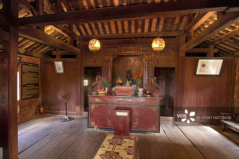 日本廊桥内的镇武北帝庙图片素材