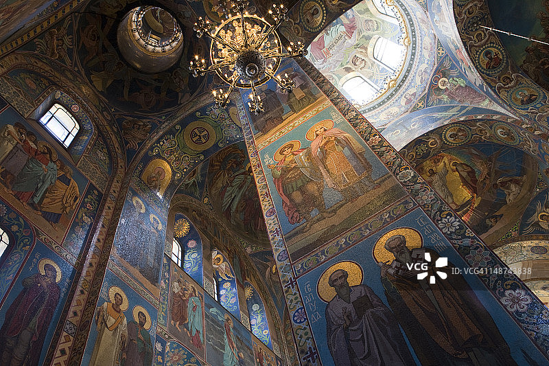 滴血救世主教堂内部图片素材