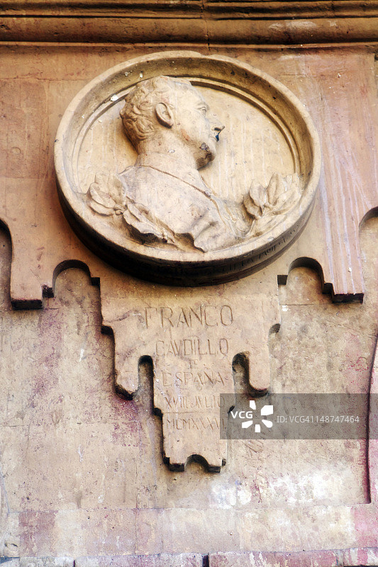 马约尔广场上的弗朗哥图片素材