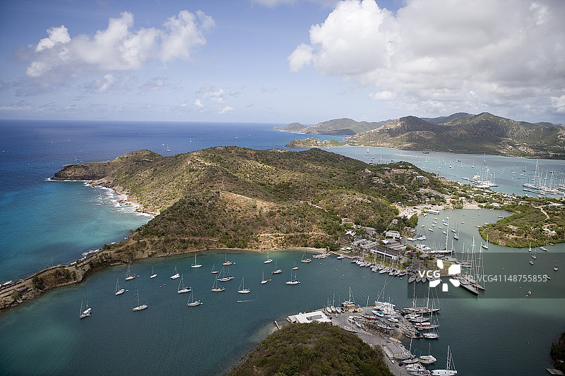 纳尔逊船坞航拍图片素材