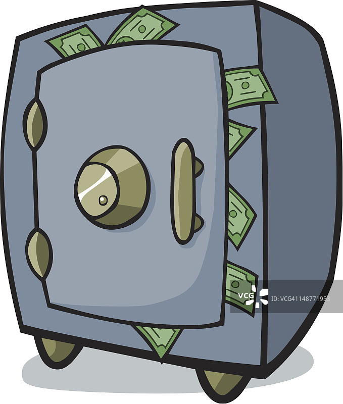 卡通保险箱图片素材