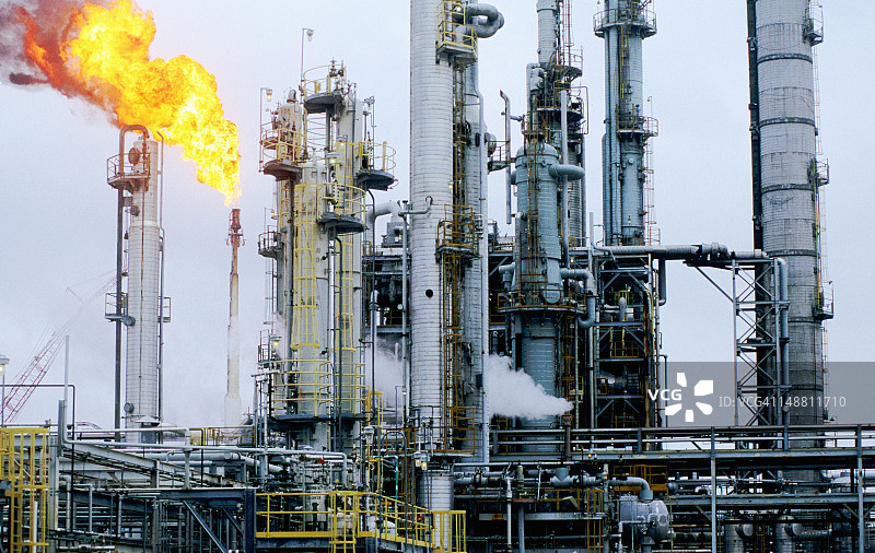 联合碳化物炼油厂，德克萨斯城图片素材