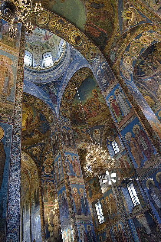 滴血救世主教堂内部图片素材