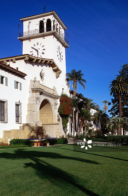 圣巴巴拉县法院，1929年图片素材