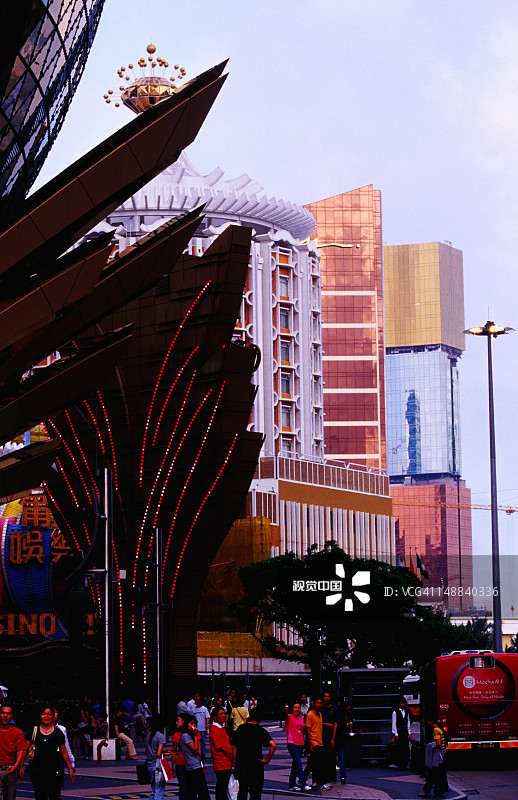 友谊大马路和新葡京、永利赌场图片素材