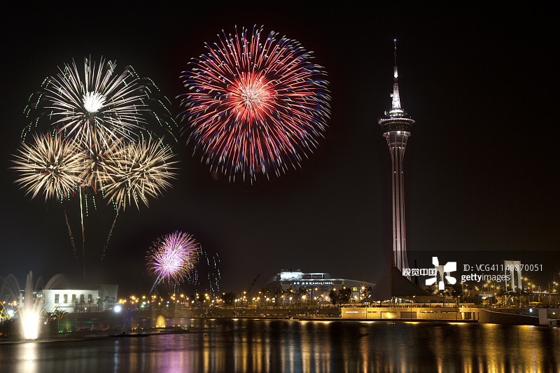 澳门永利国际烟花汇演图片素材