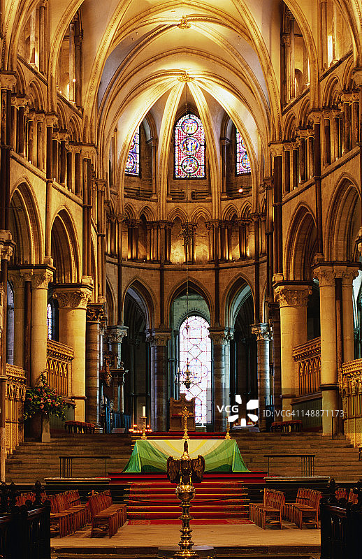 坎特伯雷大教堂内部图片素材