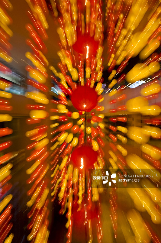 新加坡泛太平洋酒店中庭的中国新年灯笼图片素材