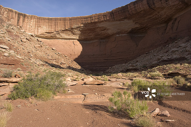 苏打泉峡谷与白色边缘盖层地貌图片素材