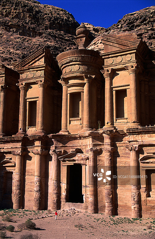佩特拉的代尔修道院，建于公元前3世纪图片素材