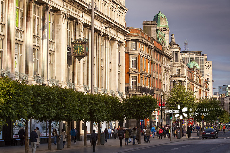 奥康奈尔街上的建筑图片素材