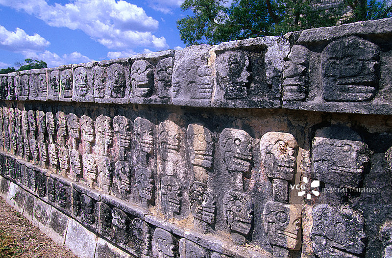奇琴伊察的头骨神庙：曾是祭祀场所图片素材