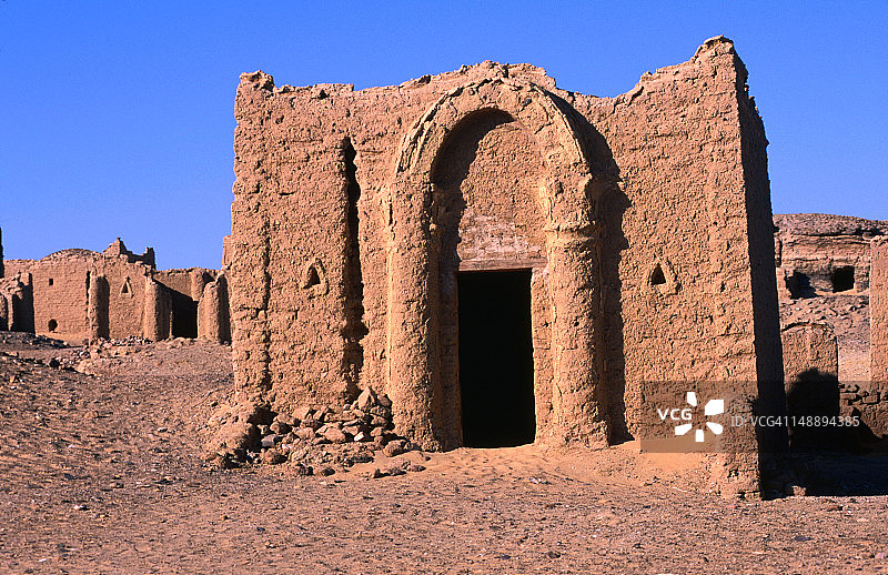 西部沙漠的巴加瓦特墓地（公元4-6世纪）图片素材