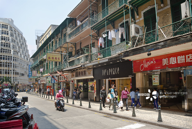 澳门历史中心街景图片素材