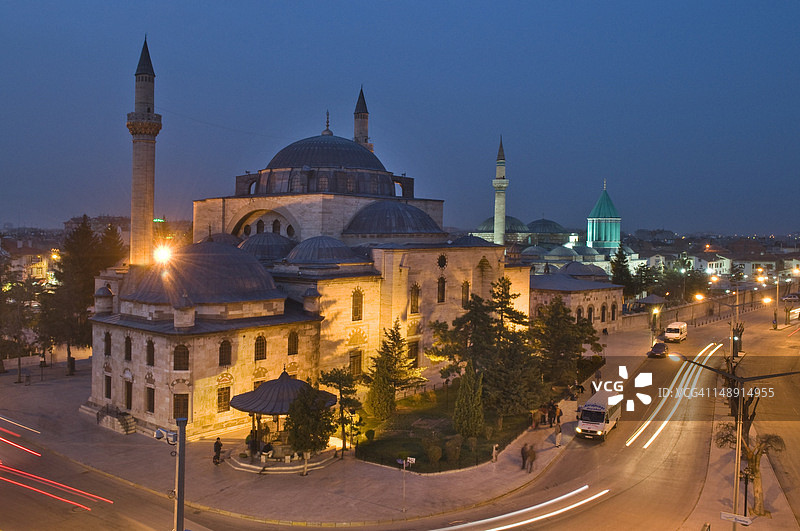 科尼亚梅夫拉纳陵墓和塞利米耶清真寺图片素材