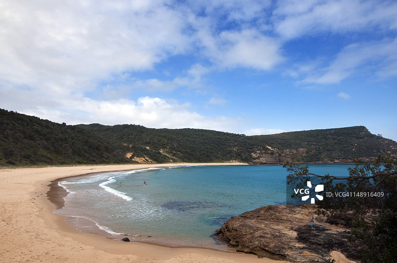 沙质海湾海滩图片素材