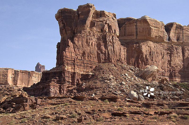 苏打泉峡谷与白色边缘盖层地貌图片素材