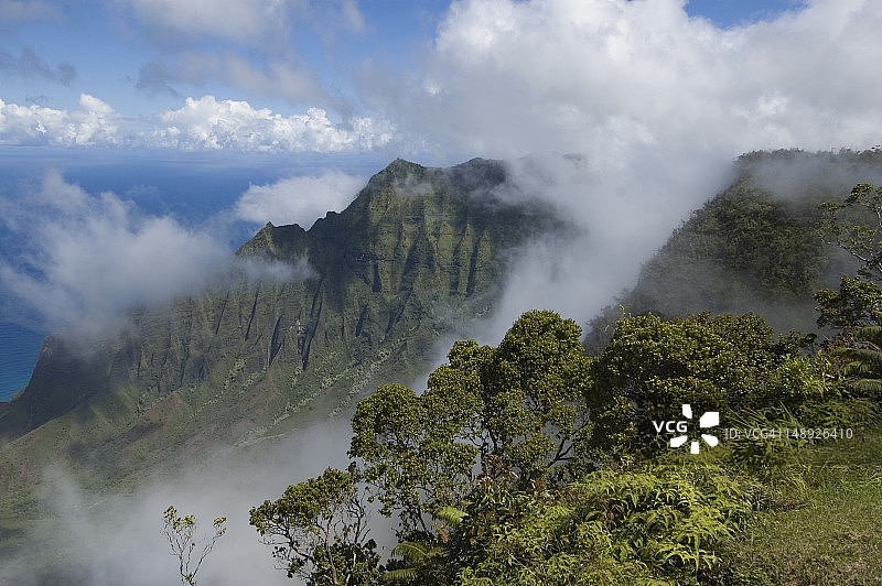 俯瞰科基州立公园的卡拉豪山谷图片素材