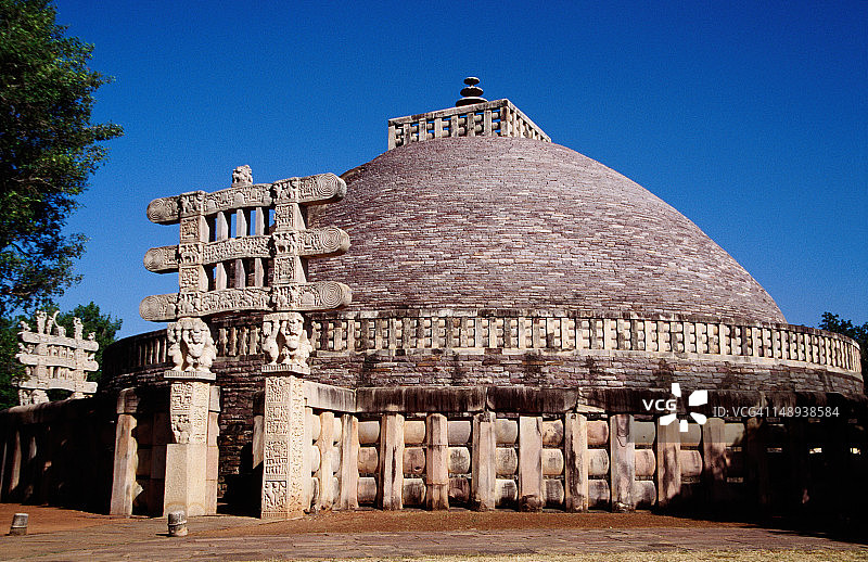 桑奇大佛塔图片素材