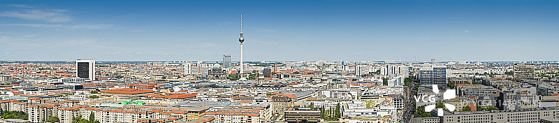 柏林地标城市全景图片素材