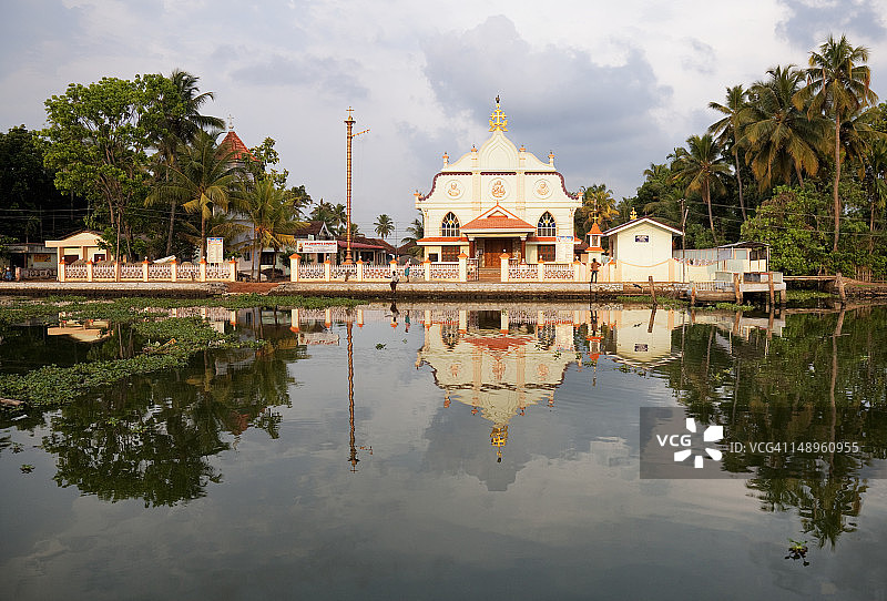 喀拉拉邦回水教堂图片素材