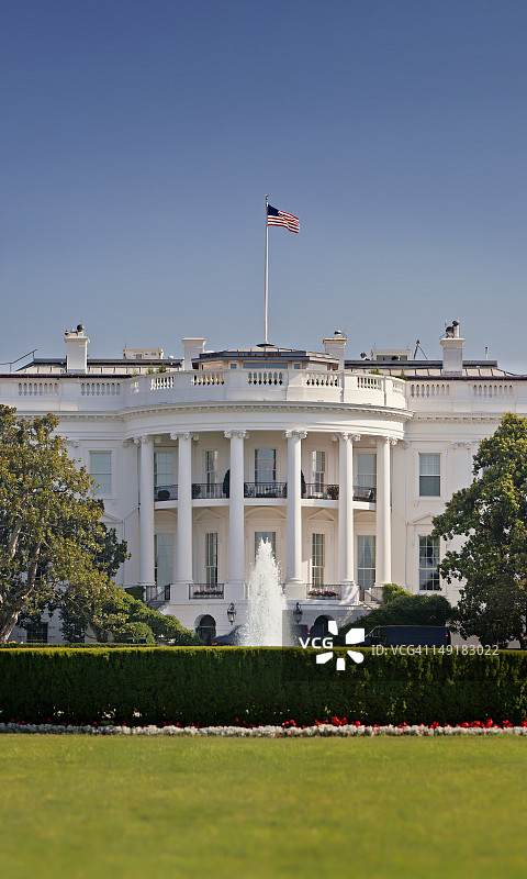 白宫背面（南侧）图片素材