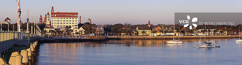 美国佛罗里达州圣奥古斯丁全景图片素材