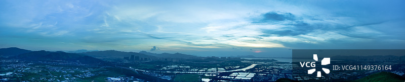 元朗镇全景图片素材