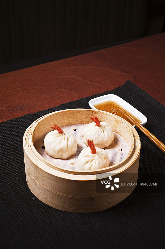 上海美食：南翔小笼包图片素材