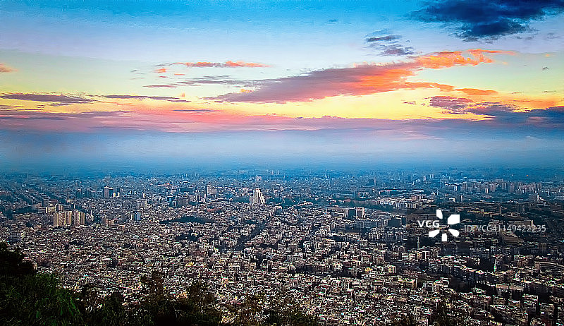 叙利亚空中鸟瞰图图片素材