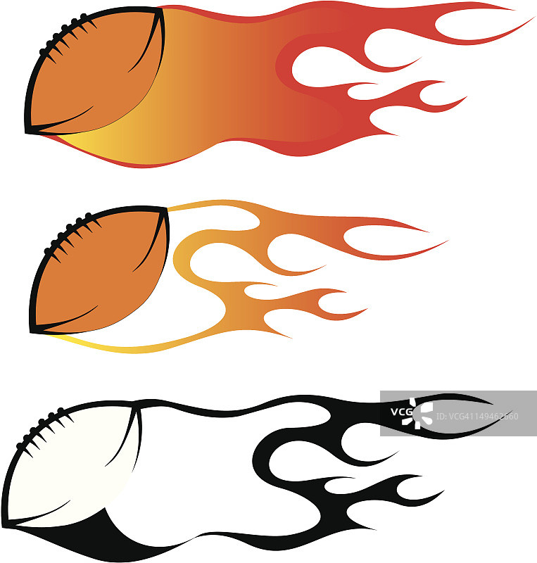 足球火焰图片素材