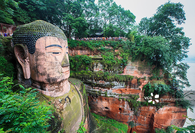 四川乐山大佛图片素材